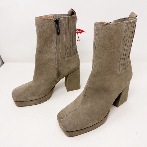 Blondo Rozalie Heeled Platform Boot Suede - Picture 6 of 10